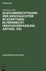 Kniha Gleichberechtigung Der Geschlechter Im Kunftigen Elternrecht. (Reichsverfassung Artikel 119) : 14