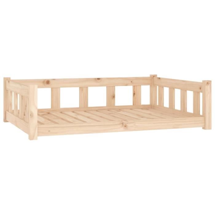 VidaXL Dog Bed 105.5x75.5x28 Cm Solid Pine Wood 833257