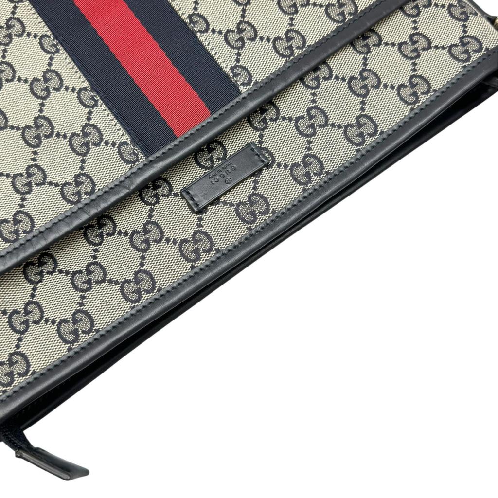 Gucci Sherry Line 388926 Shoulder Bag Beige Women Used