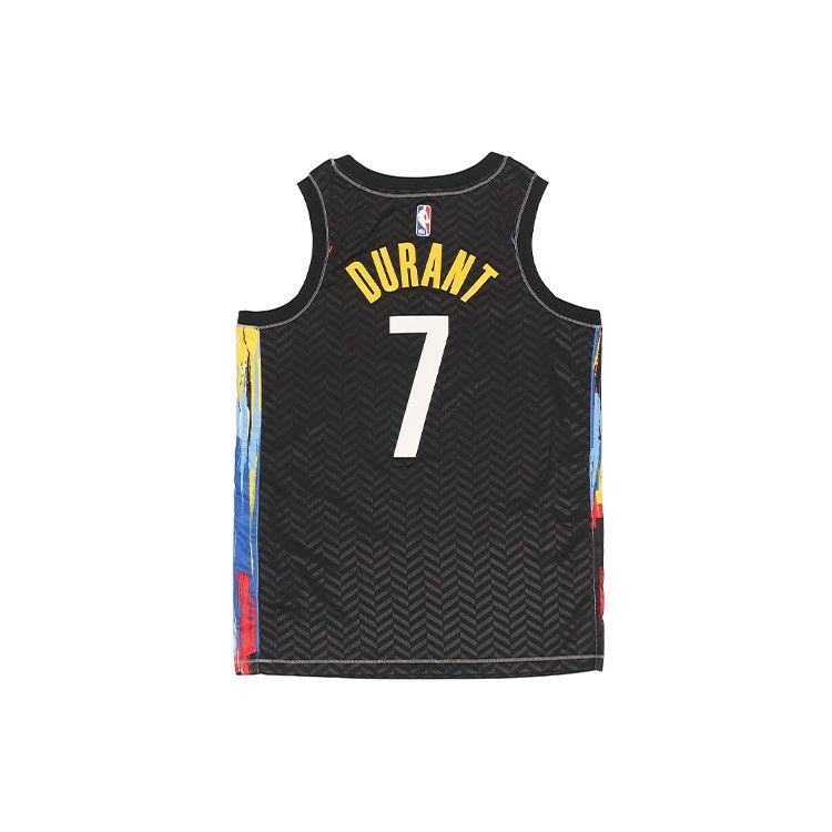 Nike NBA Brooklyn Nets Durant City Edition Jersey Black Men Streetwear CN1713-010