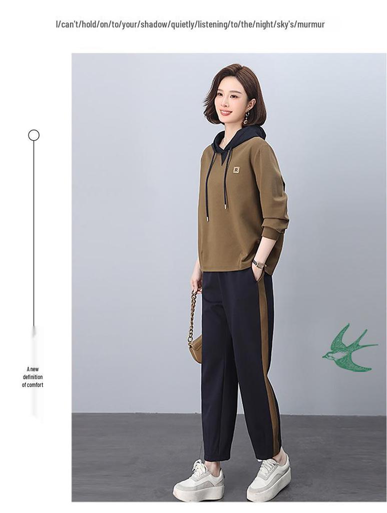 Women's Petite Fashion Tracksuit - Spring 2025 Little Fragrance Style Two-Piece Set