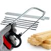 8 in 1 Hacksaw Frame Set with 6 Blades Hand Saw Multi Purpose Steel Saw Easy To Use for Metal Woodworking Glass Rubber PVC Pipes