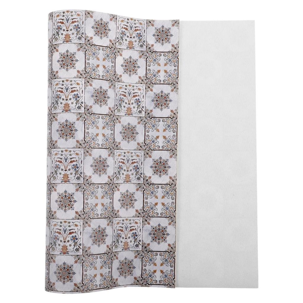 VICASKY Miniature Dollhouse Floor Scale Retro Floral Design Floor Dollhouse 16x12 Model Decor Tiles, 1/12 Mats, Accessories, Inches, Vintage-Style