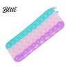 Decompression Pencil Case Pop Case Large Capacity Silicone Storage Bag with Odorless Bubble Toy Stationery for Kids School Office Stress Reducing