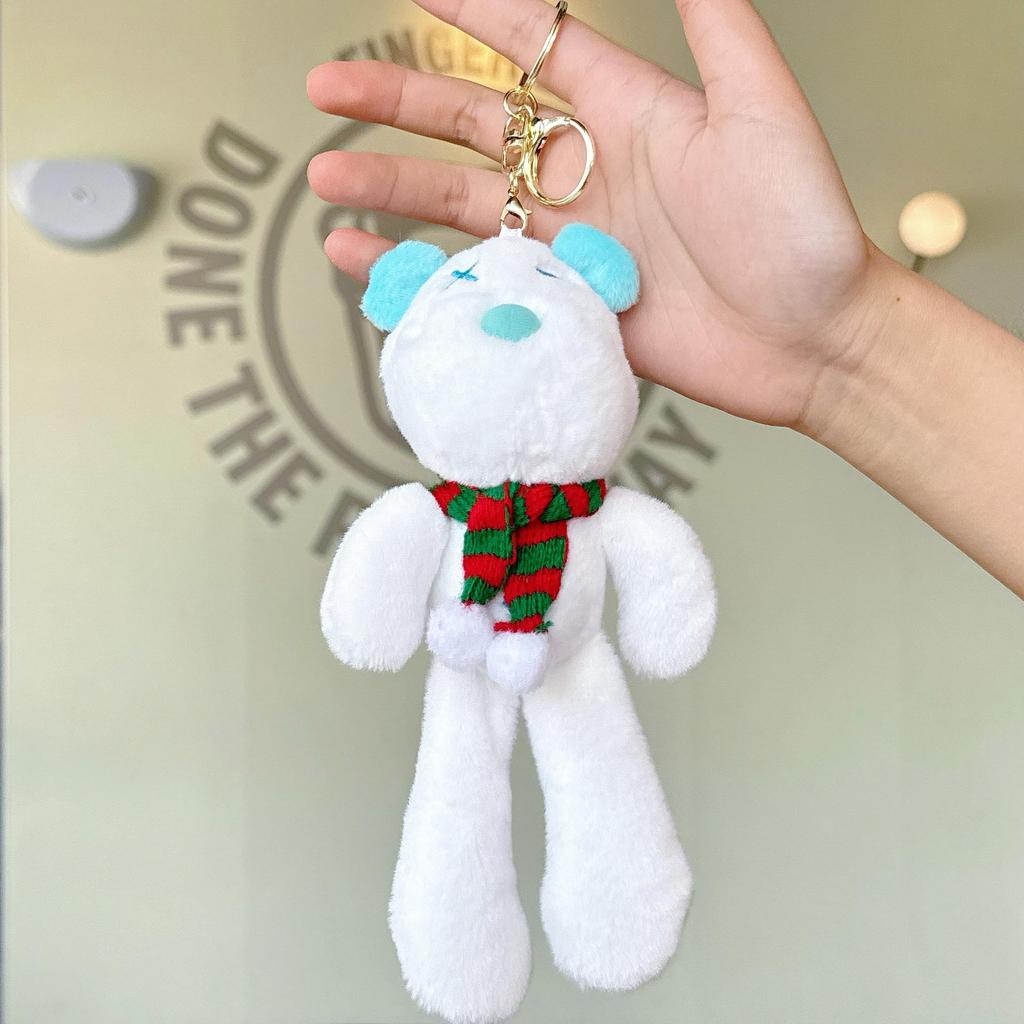 Portachiavi Peluche Bambola Mostro Occhi Grandi