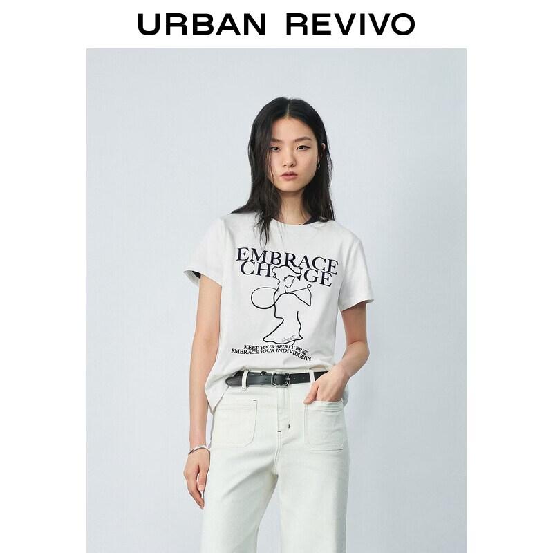 UR Women s Letter Print Cotton T-Shirt XL