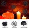 15 PCS Spooky Spider & Spider Web Decor Halloween Party Props Creepy Crawly Ornaments for Haunted House Yard Indoor Scene Setup