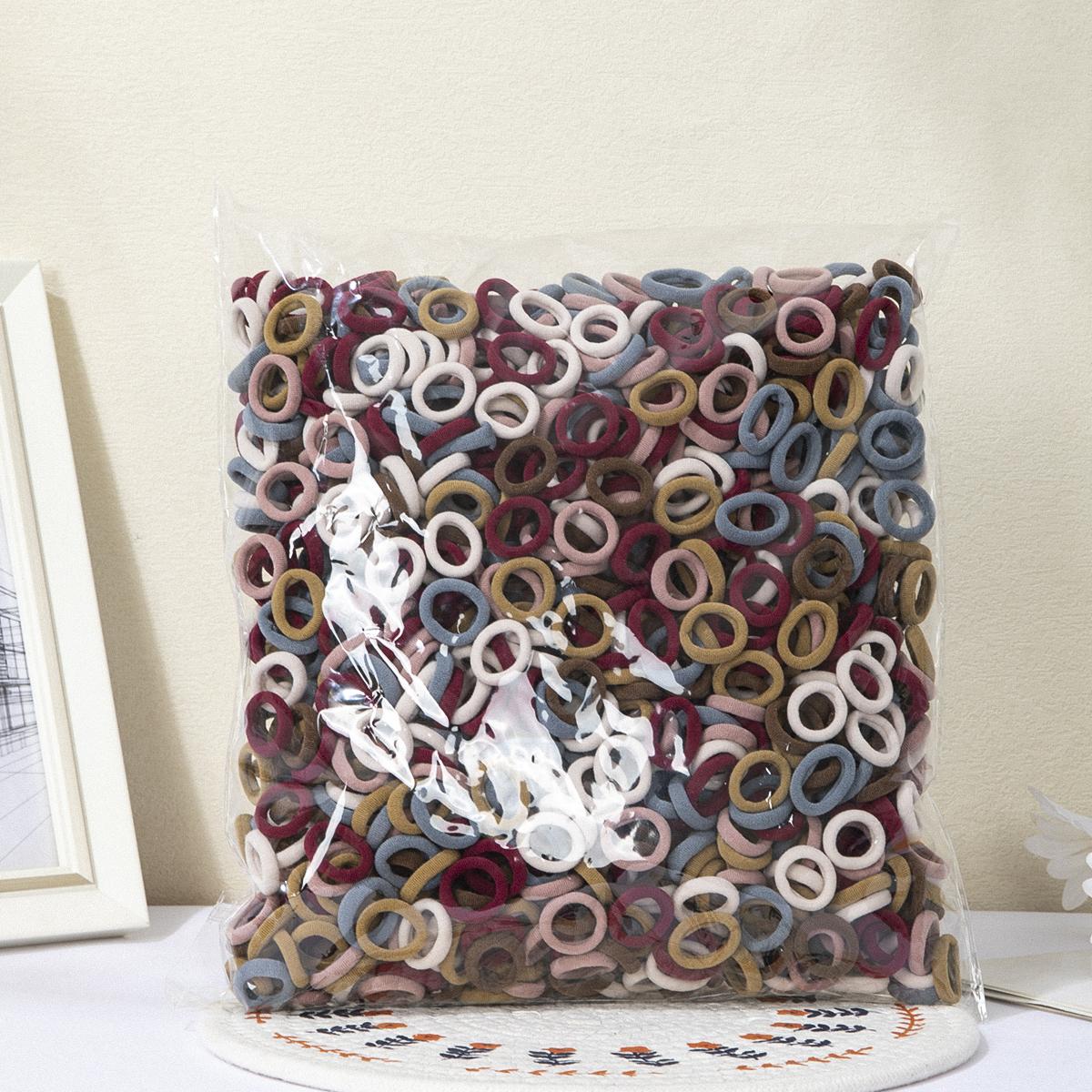 

100/300Pcs Elastic Hair Bands Girls Hair Accessories Mini Colorful Nylon Headband Kids Ponytail Holder Scrunchie Ornaments Gift 100PCS