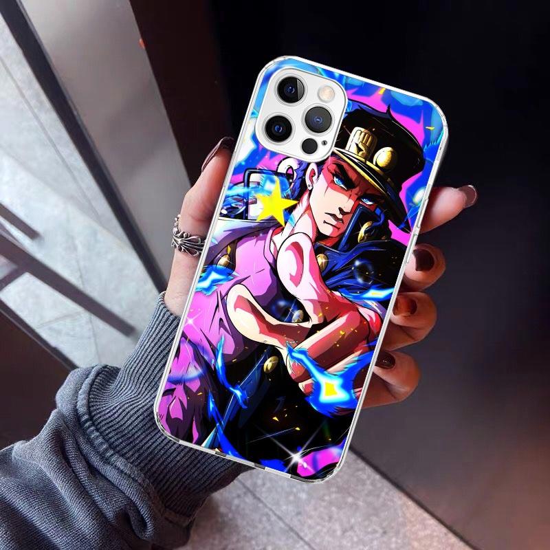 JoJo's Bizarre Adventure Kujo Jotaro Phone Case For iPhone 17 Air 11 13 Mini 14 15 Plus 16 12 Pro Max 16E SE 7 8 Pattern Soft TP