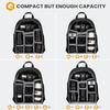Waterproof Professional Camera Backpack with Rain Cover, Double Shoulder Design, and Laptop Compartment for Men and Women