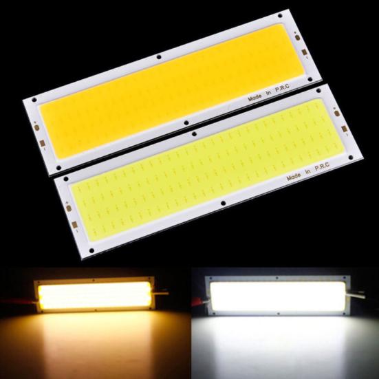 Durable 12-24V 1000LM LED Strip Light 10W COB Power Lamp Chip Warm Cool