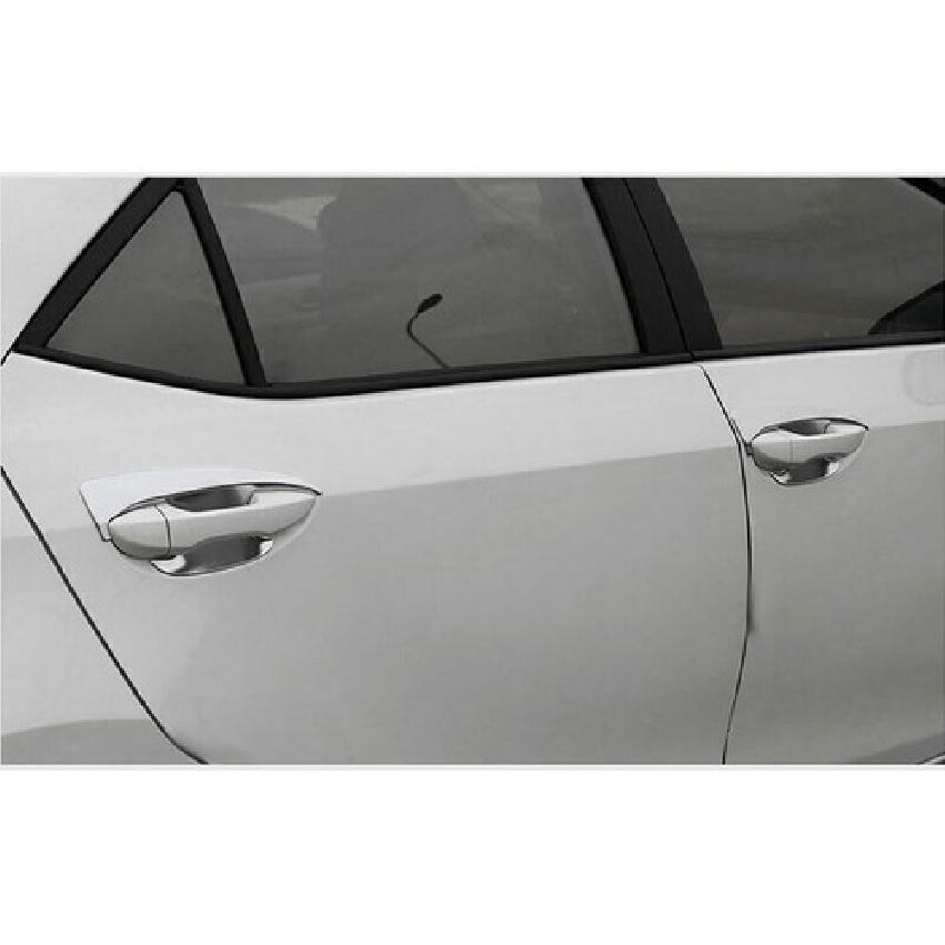 For Toyota Corolla 2014-2018 Chrome Silver Exterior Side Door Bowl Frame Trim 4X