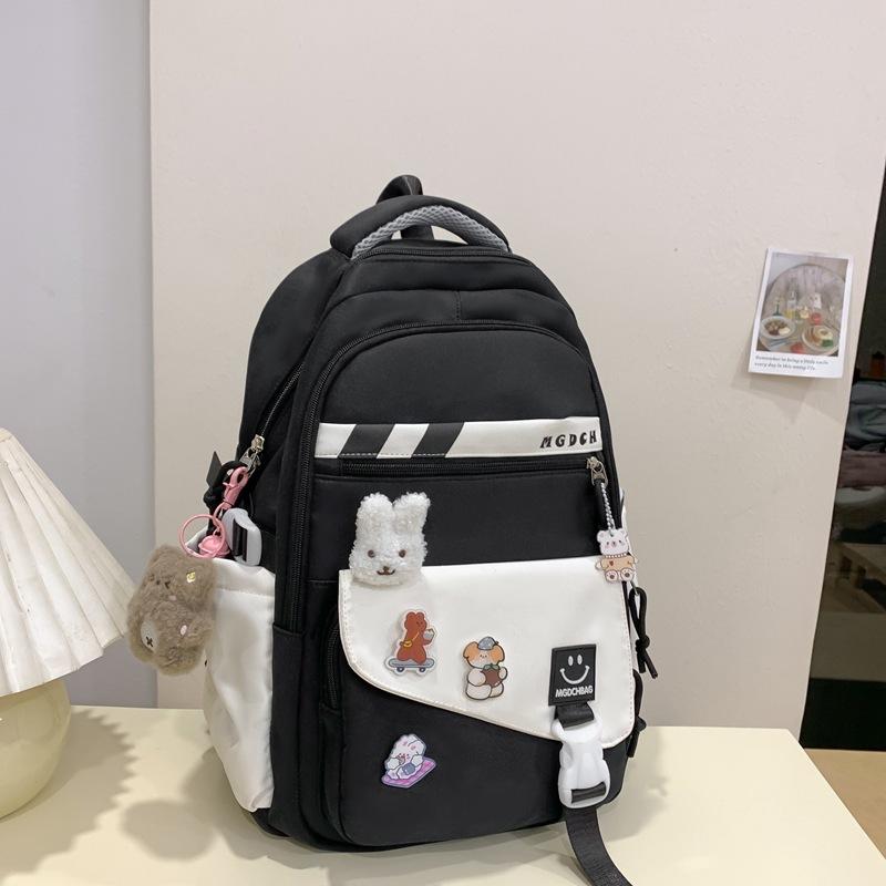 Campus School Bags, Boys And Girls, Junior High School Students, Students, Cute Color Matching Backpacks, Travel
