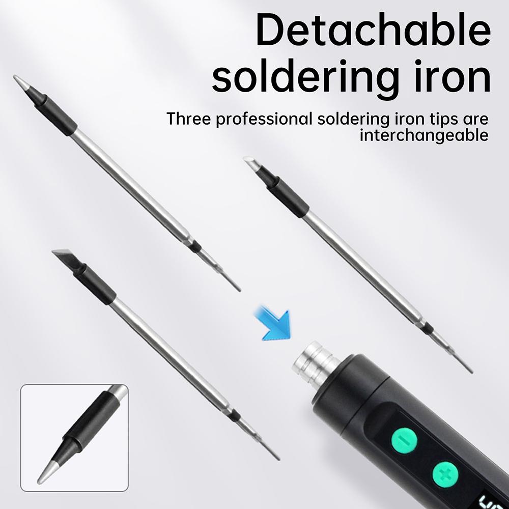 15W Wireless Electric Soldering Iron 1100mah Fast Charging Adjustable Temperature Solder Iron Portable Repair Welding Tool