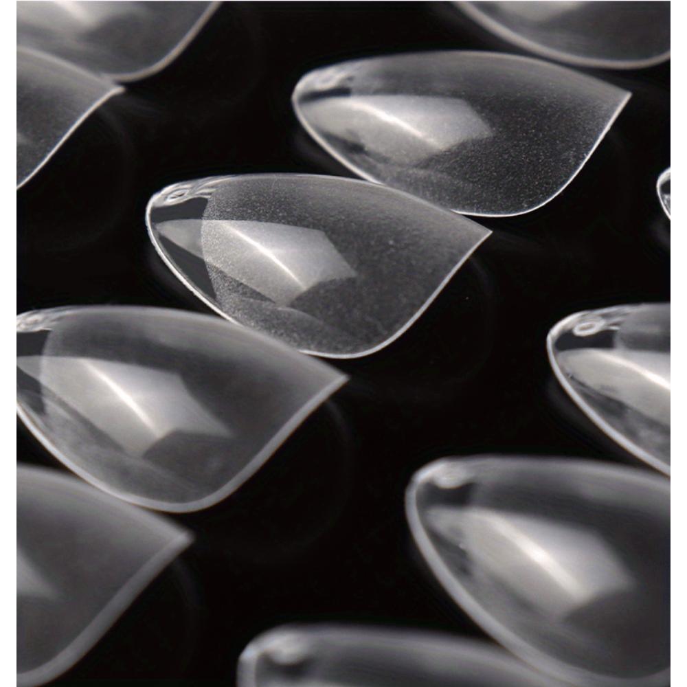 240-teiliges Naked Almond Pin Kit – Extra kurzes, halbmattes Finish mit glänzenden ovalen und Stiletto-Spitzen in transparenter Aufbewahrungsbox – Perfekt für DIY-Nagelkunst