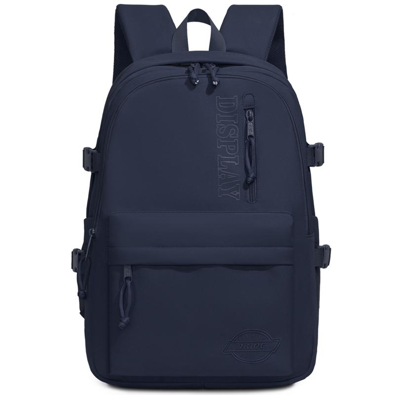 Nylon Backpack Commuter Student Schoolbag Outdoor Solid Color Backpack