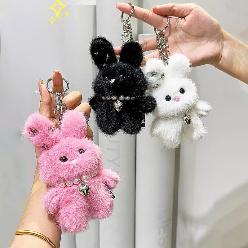 Cool Sweet Star Rabbit Plush Keychain Korean Style Doll Charm Cute Cute Kawaii Creative Gift For Girls Kids Birthday Present