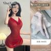 Sex underwear new high-end pajamas sexy pure wind ice silk mesh nightdress hot perspective suspender uniform