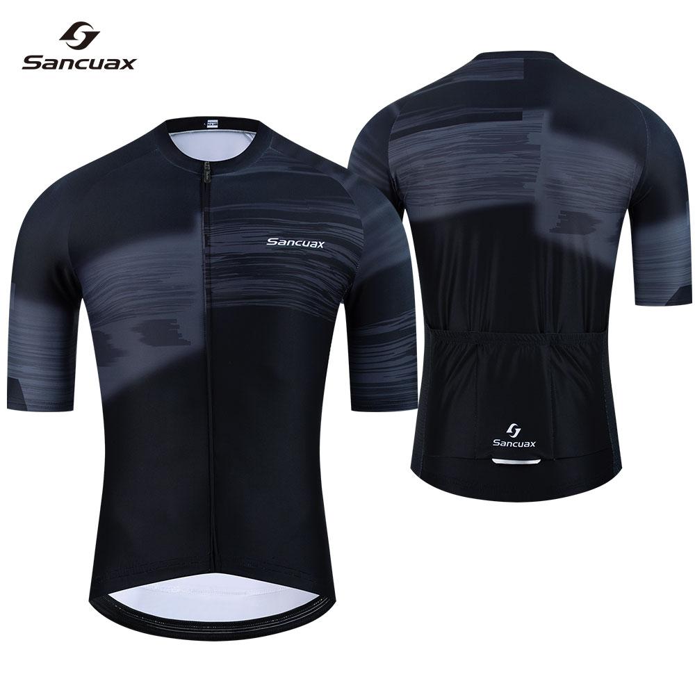 Cycling Jersey Set Bicycle Short-Sleeved Shorts Suits for Men Breathable Road Biking MTB Cycling Clothing with Pockets