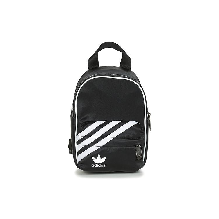 Adidas Originals Trefoil BP Mini Classic Three Stripes Polyester Backpack Women Backpack Black GD1642 Black