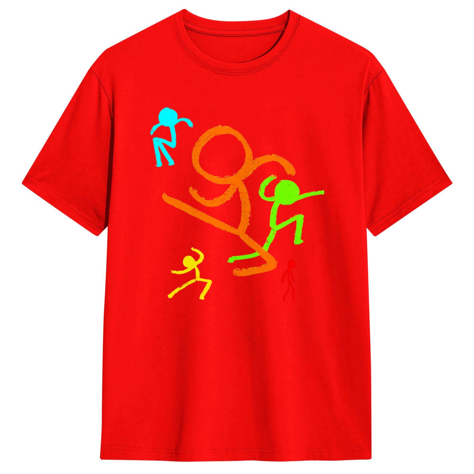 Mens TShirt Alan Becker Gaming Figting Leisure Pure Cotton Tees Short Sleeve  T Shirts Crewneck Clothing Classic S