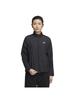 Adidas WI008 Jersey Regular Fit Windbreaker Size M Women's Top, 3-Stripes, Jacket, Black/Black (HM2802),