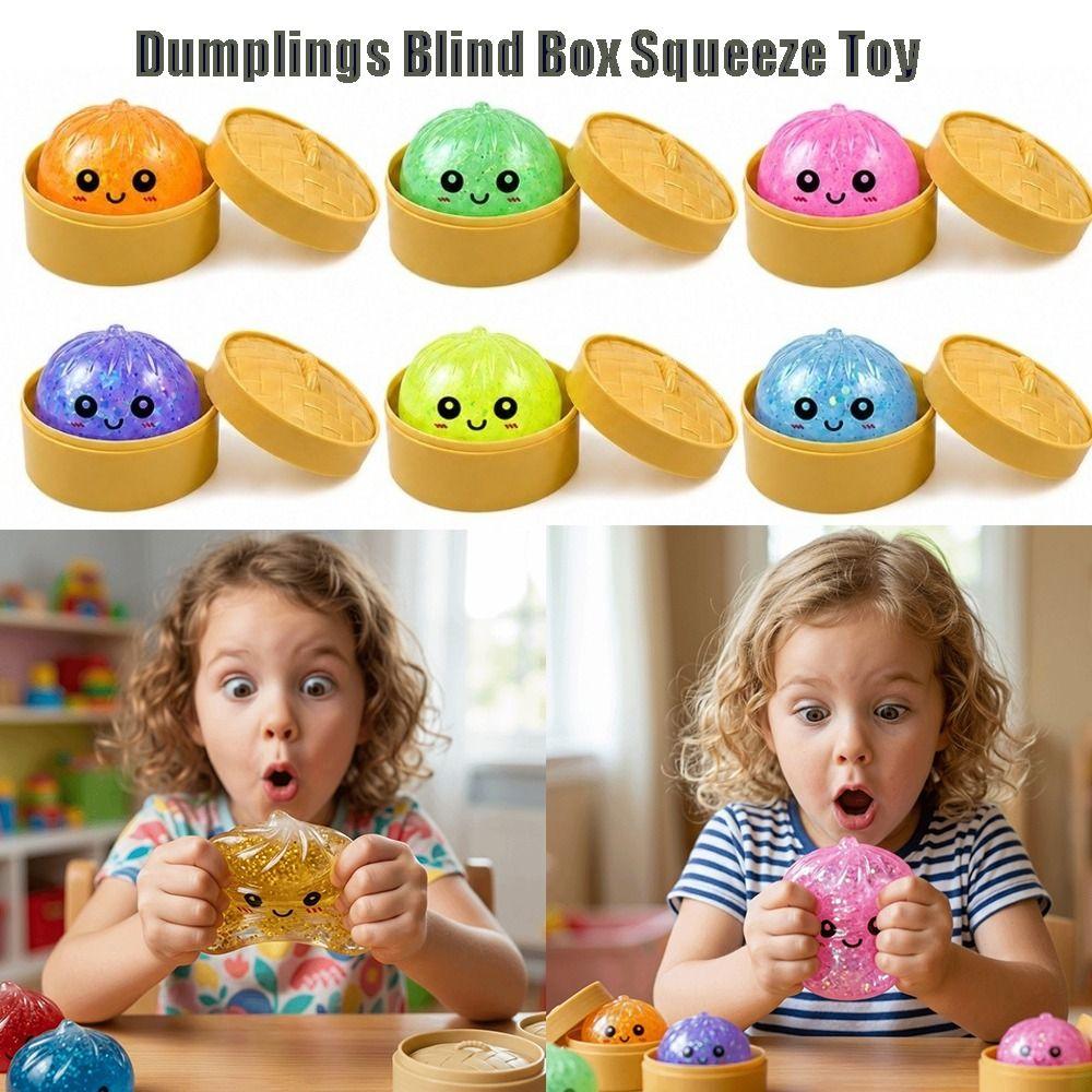 Glitter Dumplings Blind Box Squeeze Toy Soft Stress Relief Sensory Ball  Relaxation Tool