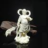 Ivory Fruit Carving Guangong Statue, Garan Bodhisattva, Wu Caishen Buddha Statue, fortune calling, Home Decoration