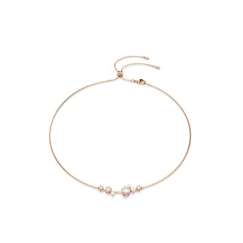 Swarovski Rose Gold Crystal Pearl Necklace 5729504