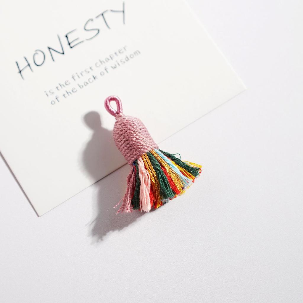 Handwoven Colorful Tassel Keychain & Phone Charm - DIY Jewelry Accessory