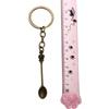 Ornaments Pendant Jewelry Gift Handmade Craft Key Ring Metal Key Chain Trinkets Spoon Keychain