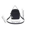 Casual Mini Square Shoulder Bag Waterproof Mobile Phone Pouch Fashion Nylon Crossbody Bag  Travel