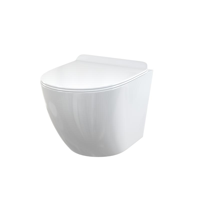 Alcadrain Keramiek - Hangend toilet met Slim zitting, SoftClose, Randloos, wit WC SOLID