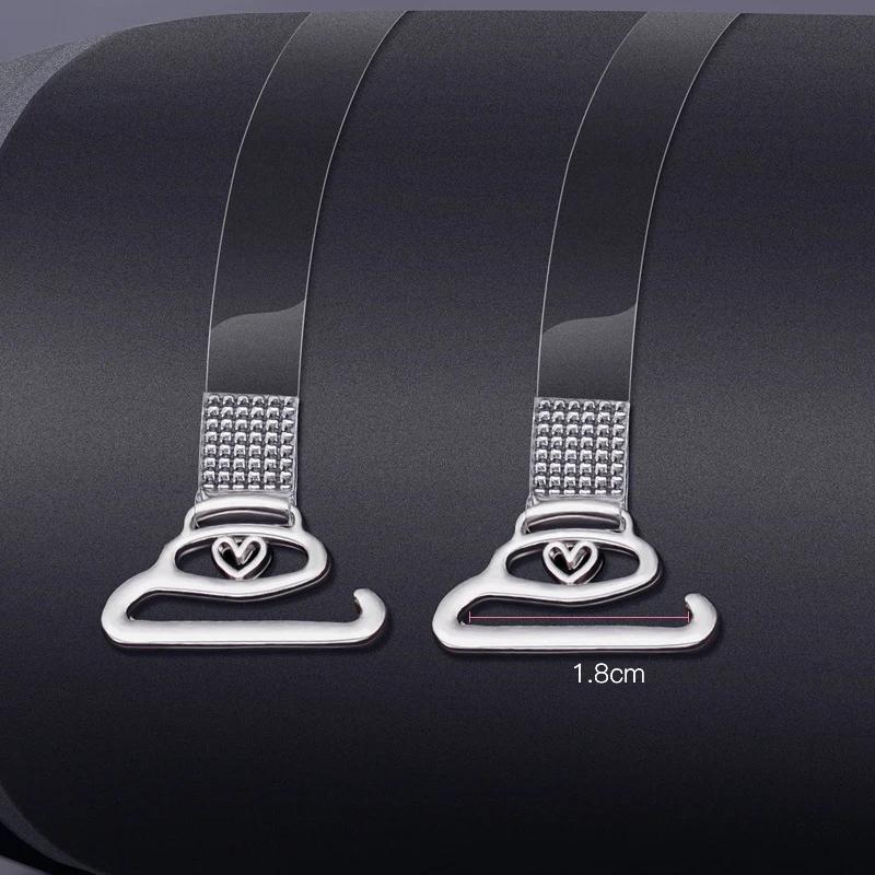 Clear Bra Straps Transparent Invisible Detachable Adjustable Silicone Women's Elastic Belt Intimates Accessories