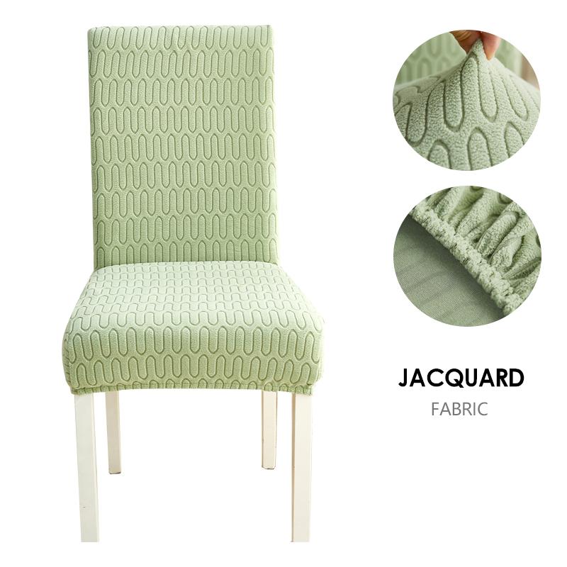 Dining Chair Cover Jacquard Parsons Chair Furniture Protector Stretch Chair Covers For Dining Room, Restaurant, Kitchen, Party