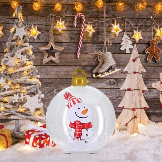 Outdoor Christmas Snowflake Ball Inflatable Waterproof Snowman/Christmas Tree/Santa Claus Style Giant Large Balls Christmas Decorations