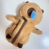 Zipper Capybara Plush Pen Bag Animal Doll Capibara Plush Pencil Pouch  Office