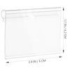 EXCEART 60-Piece Set of PVC Price Tag Holders with Label Clips, 2.4" x 1.7" x 0.8" Small Sign Stands for Stores, Pop-Up Advertising