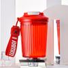 Tritan Bpa Free Coffee Cup With Lid And Rope 450ml Thicken Gym Sport Water Bottle For Girls Portable Outdoor Travel Mug Drinkcup