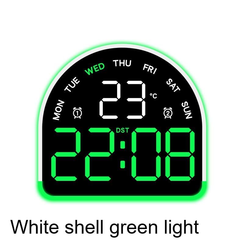 Nordic LED Display Electronic Alarm Clock Creative Ambient Light Multi-functional Decorative Table Clock Bedroom Wake-up Watch