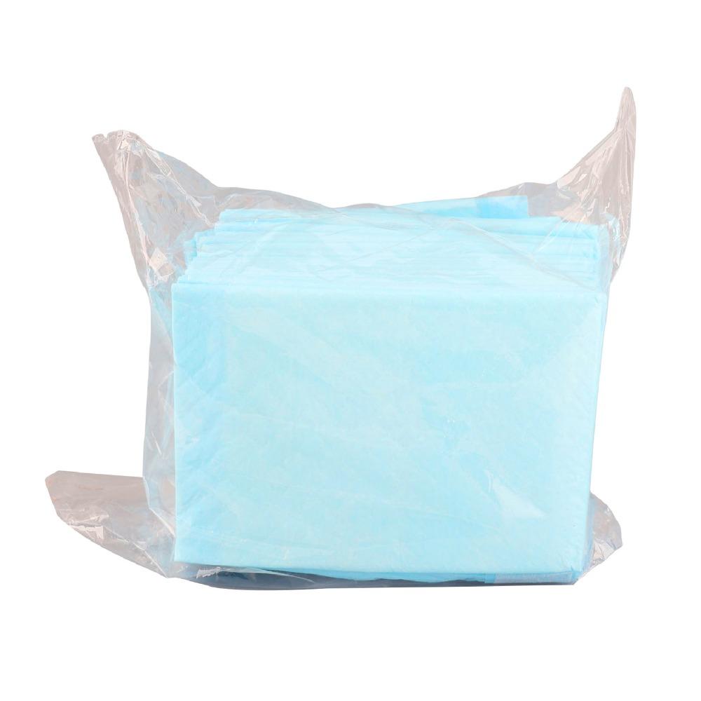 20pcs Five Layer Fabric Pet Pee Pads Blue Mini Pet Diapers Water Absorbent Pads Car Travel Use