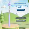 Durable Stainless Steel Teaching Pointer Telescopic Rod Finger Design Teaching Stick Classroom Finger Teachers