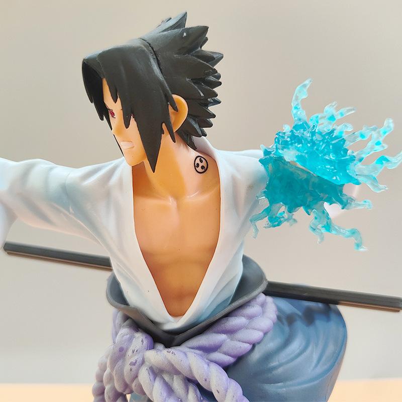 1pc Anime Naruto Action Desktop Figurine Uzumaki Naruto Kakashi Sasuke Combat Form Doll Anime Figurine Children's Gift