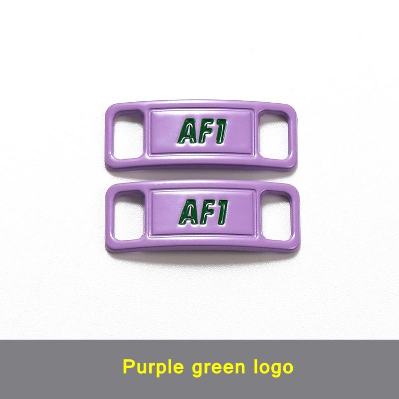 NEW 1 Pair Metal Shoelaces Buckle AF1 Shoe Decoration Suitable for All Shoes Sneakers Shoes Accessories Flat Shoelace Buckle