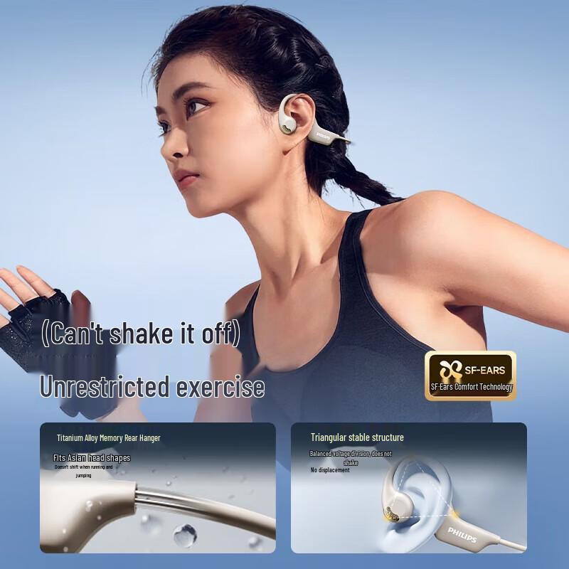 Philips TAA1708 Bone Conduction Sport Bluetooth Headphones