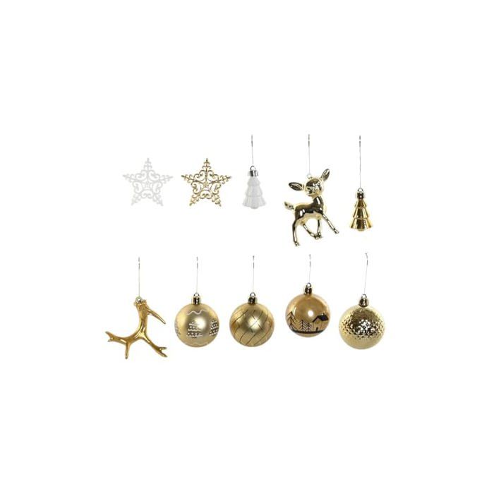 Boules de Noël - Home ESPRIT - Lot de 55 - Doré - Multicolore - 28x6x24 cm - Polyéthylène