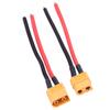 2Pcs Set XT60 Female, Adapter 14AWG Silicone Cable xt 60 connectors Male Connector stecker xt60 kabel Wire RC Accessory