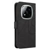 For Xiaomi Redmi Note 14 Pro+ 5G/Note 14 Pro 5G/Poco X7 5G Case Stand Wallet Leather Phone Cover Curved Line Wrist Strap