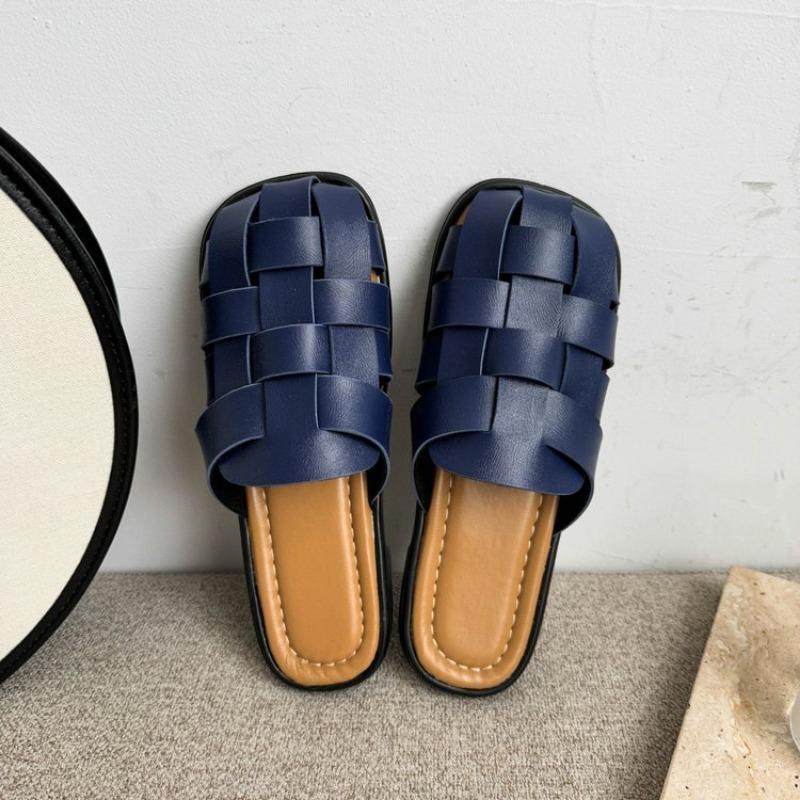 

Тапочки. Жіночі нові літні вінтажні плетені порожнисті сандалі. Босоніжки на платформі 35