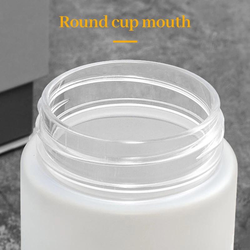 500ml Plastic Daisy Water Bottle with Portable Rope Travel Water Cup Juicing Bottles Tea Cup Female Student Creative Handy Cup